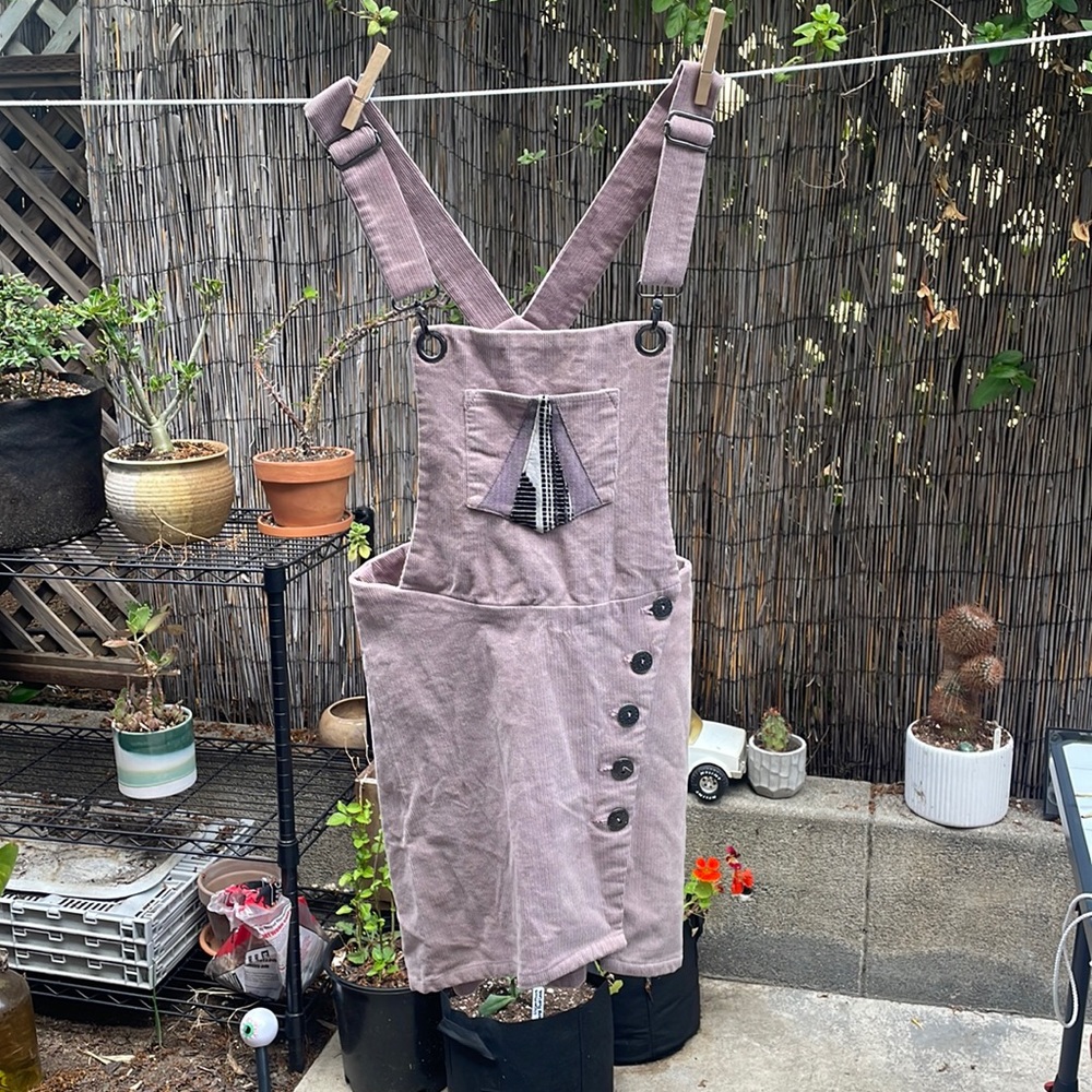Corduroy skirt overall